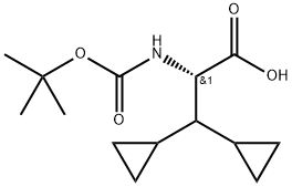 Acide (S)-2-((tert-Butoxycarbonyl)amino)-3,3-dicyclopropylpropanoïque