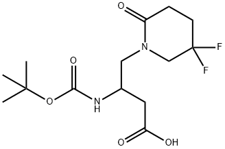 Acide (S)-3-((tert-Butoxycarbonyl)amino)-4-(5,5-difluoro-2-oxopipéridin-1-yl)butanoïque