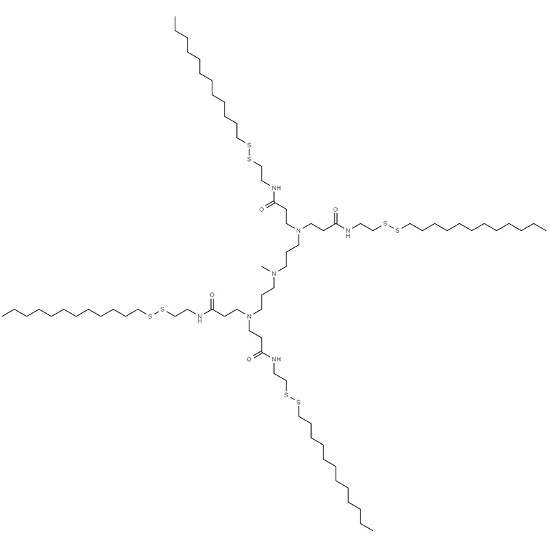 3,3',3'',3'''-(((Méthylazanediyl)bis(propane-3,1-diyl))bis(azanetriyl))tétrakis(N-(2-(dodécyldisulfanyl)éthyl)propanamide)