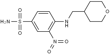 3-nitro-4-(((tétrahydro-2H-pyran-4-yl)méthyl)amino)-benzènesulfonamide