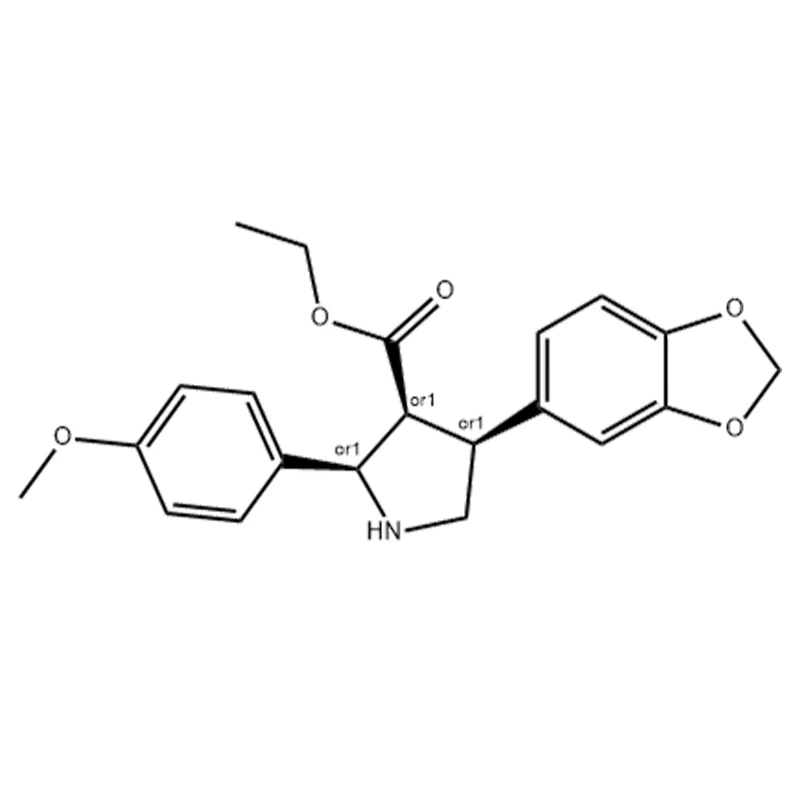 Acide 3-pyrrolidinecarboxylique, 4-(1,3-benzodioxol-5-yl)-2-(4-méthoxyphényl)-, ester éthylique, (2α,3α,4α)-