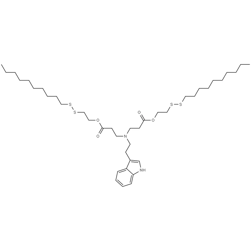Bis(2-(décyldisulfaneyl)éthyl) 3,3'-((2-(1H-indol-3-yl)éthyl)azanediyl)dipropionate