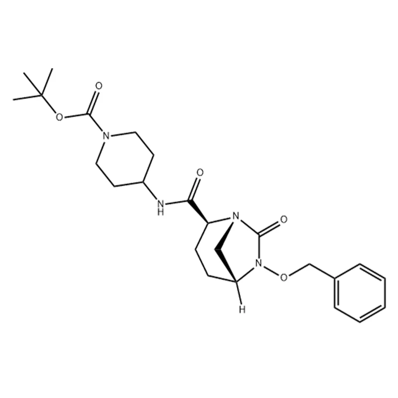 4-((2S,5R)-6-(benzyloxy)-7-oxo-1,6-diazabicyclo[3.2.1]octane-2-carboxamido)pipéridine-1-carboxylate de tert-butyle